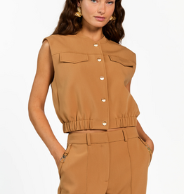 Aaiko Olivia Gilet Almond