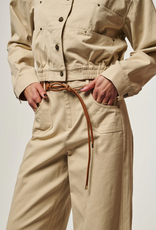 Aaiko Jael Twill Trousers Chalk