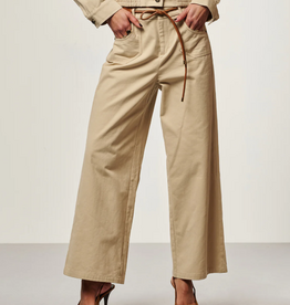 Aaiko Jael Twill Trousers Chalk
