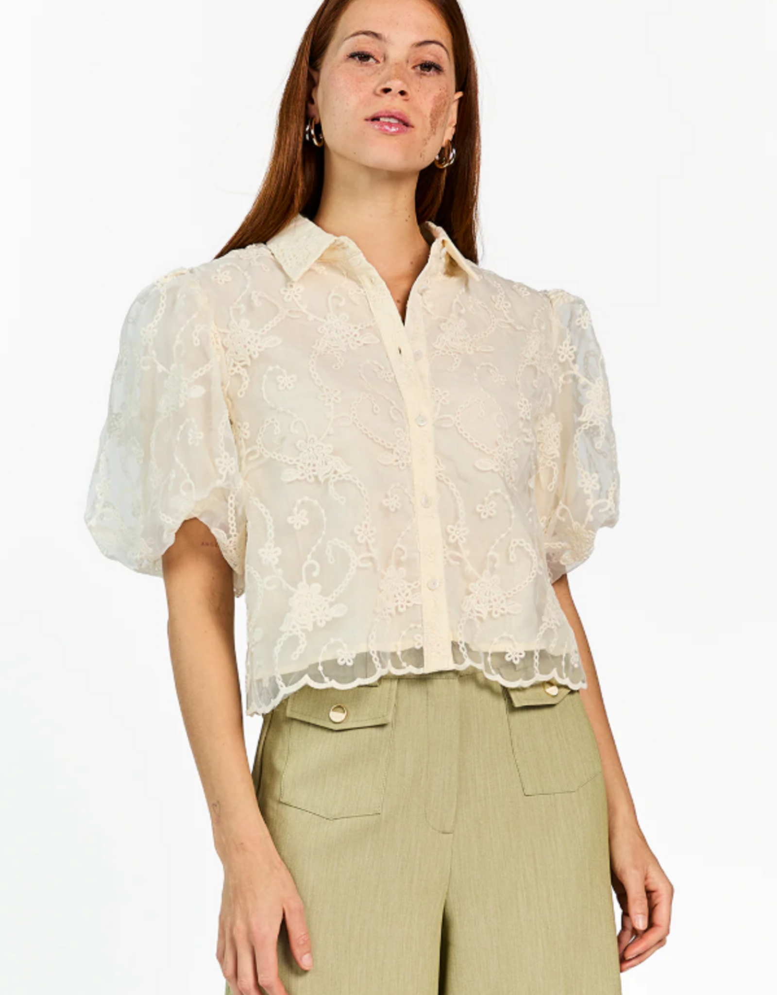 Aaiko Andra Blouse Les Blancs