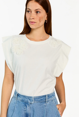 Aaiko Cora Flower Top Les Blancs