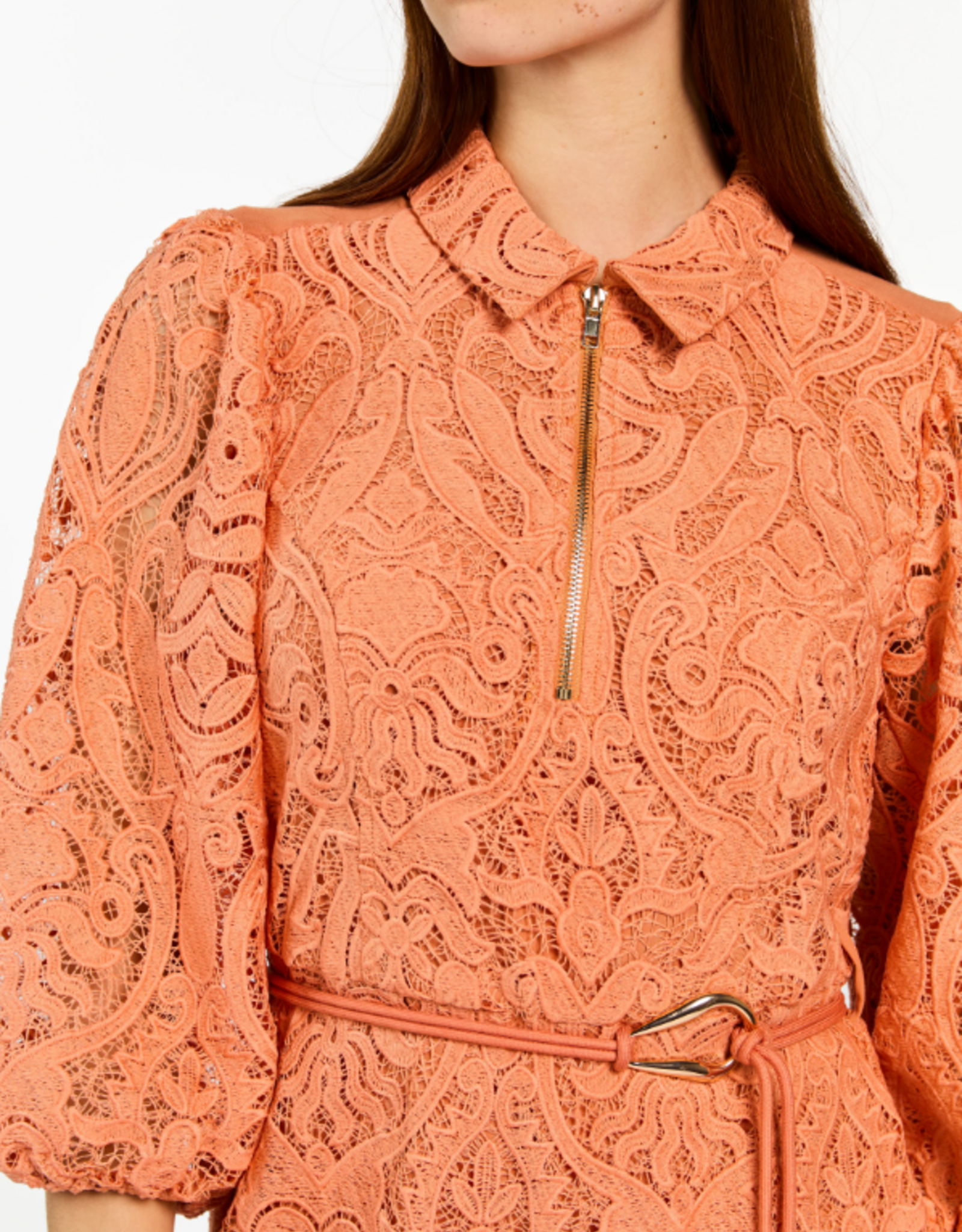 Aaiko Semira Lace Dress Sun Baked