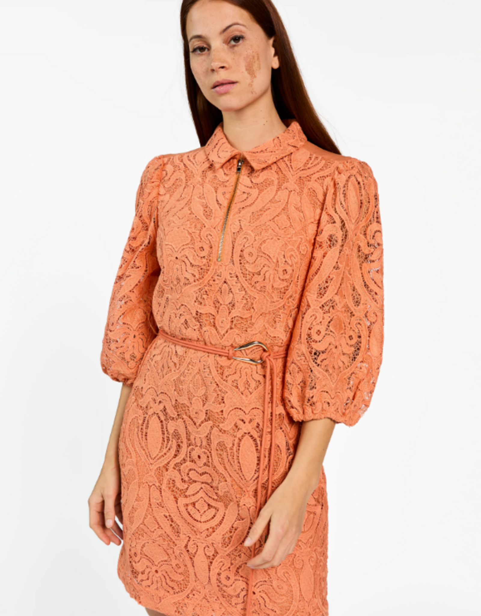 Aaiko Semira Lace Dress Sun Baked