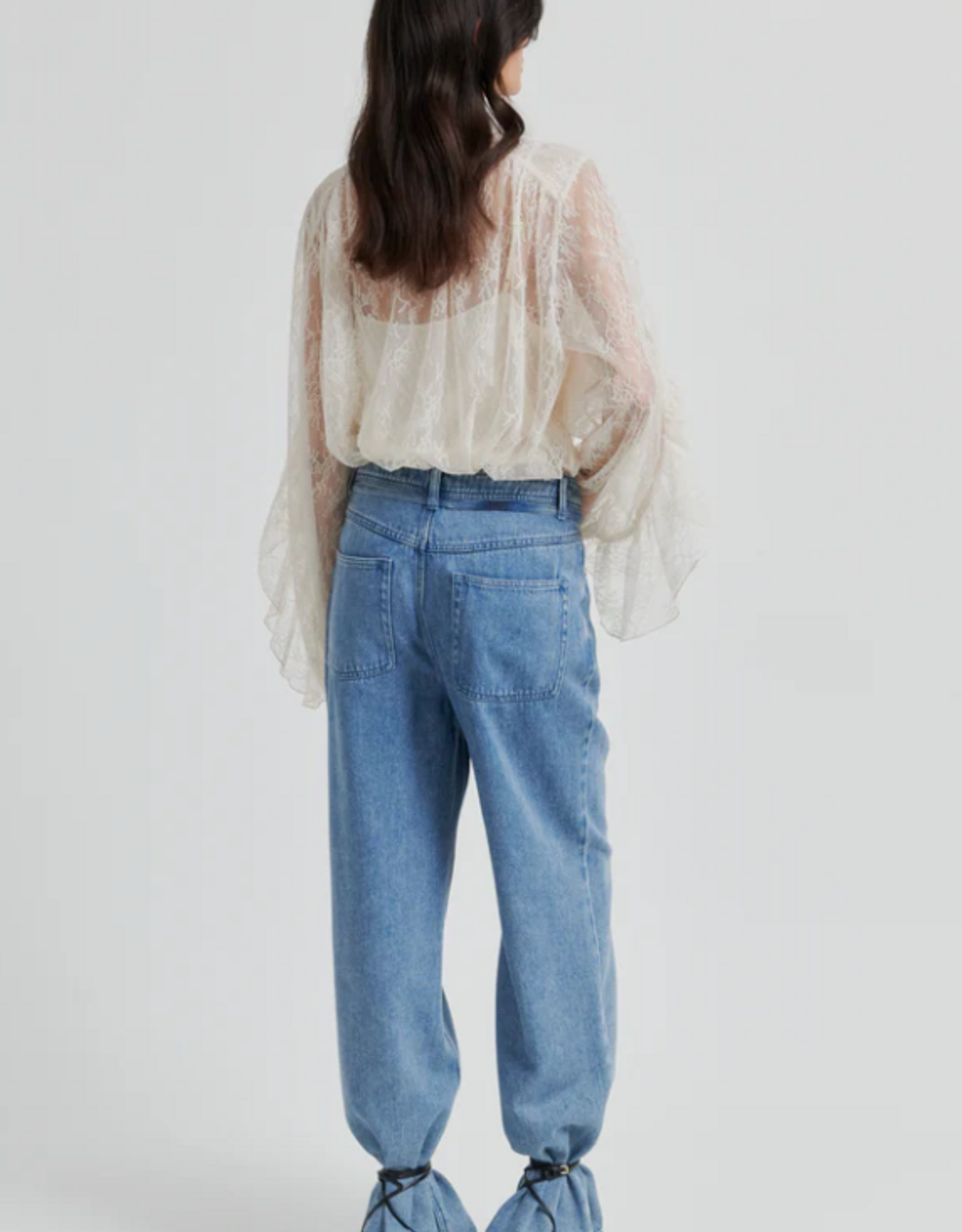 Second Female Sybell Lace Blouse Soft Beige