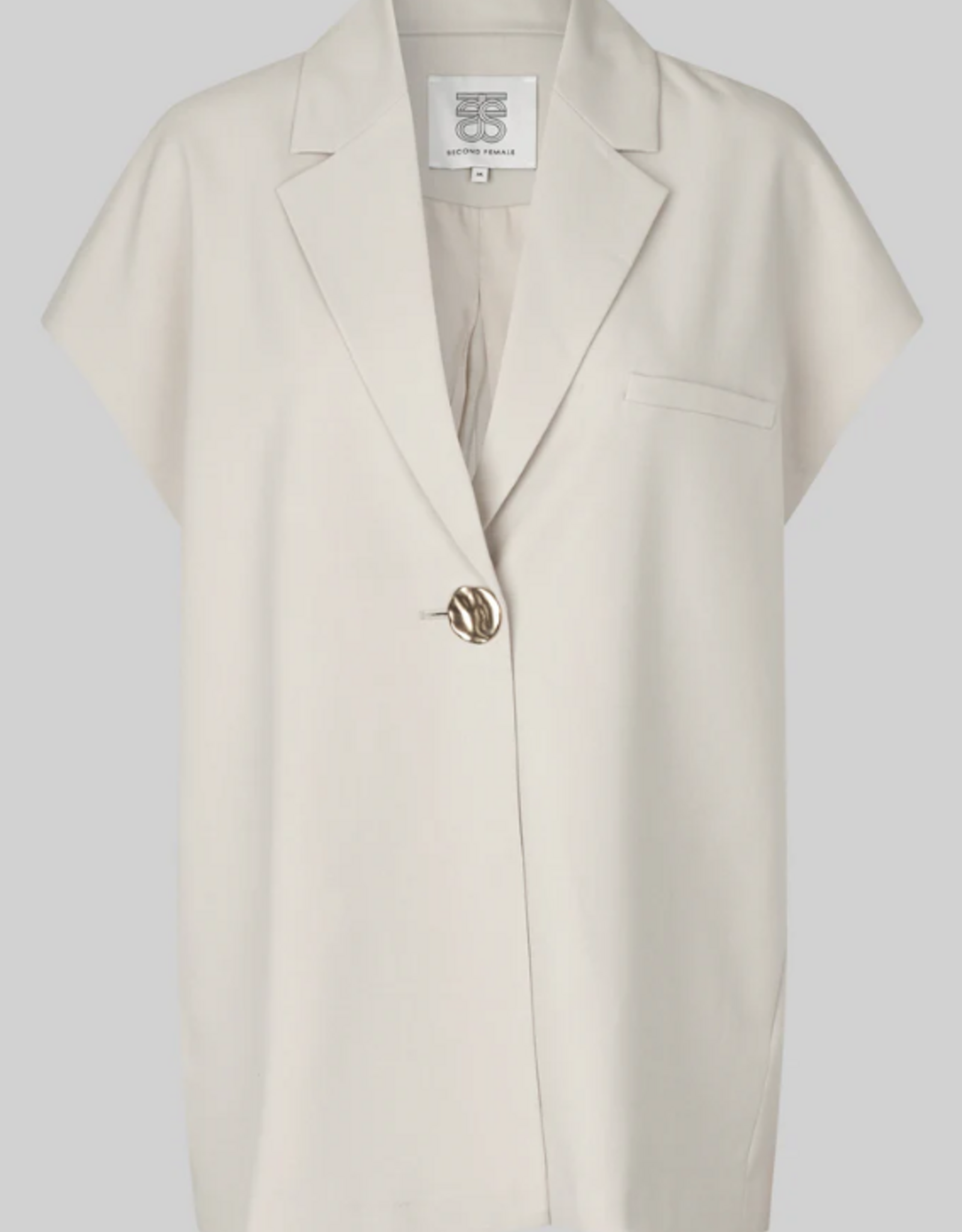 Second Female Blanca Waistcoat Soft Beige