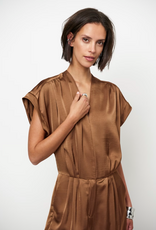 Dante 6 Oyana Satin Jumpsuit Mocha Mousse