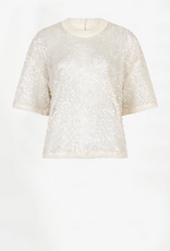 Dante 6 Zaira Sequins Net Top Butter Cream