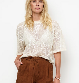 Dante 6 Zaira Sequins Net Top Butter Cream