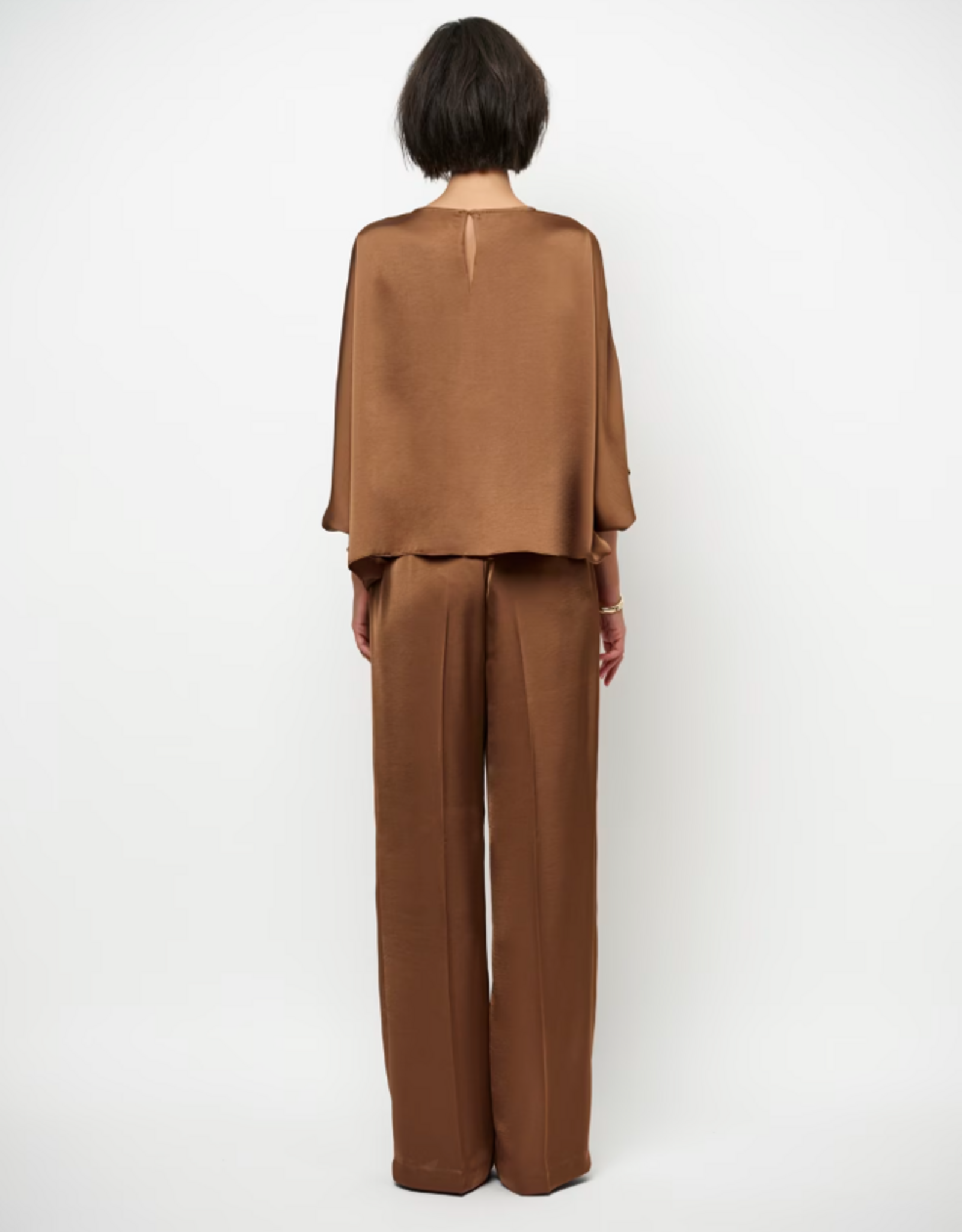 Dante 6 Jules Satin Smart Pants Mocha Mousse
