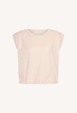 By Bar Nilou Flame Stripe Top Light Rose