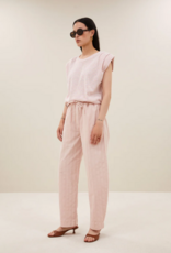 By Bar Nilou Flame Stripe Top Light Rose