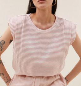 By Bar Nilou Flame Stripe Top Light Rose