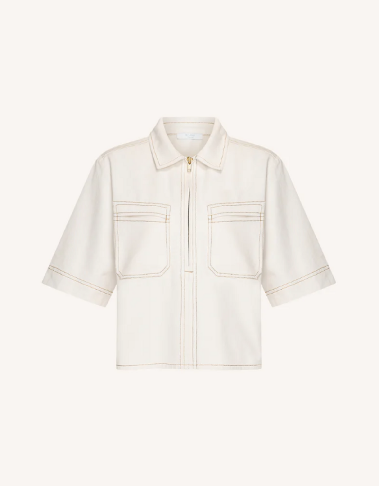 By Bar Philipe Twill Top Cloude White