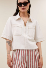 By Bar Philipe Twill Top Cloude White