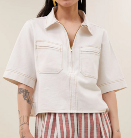 By Bar Philipe Twill Top Cloude White