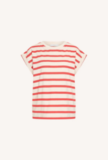 By Bar Tobi Stripe Top Poppy Red
