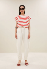 By Bar Tobi Stripe Top Poppy Red