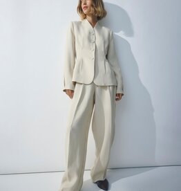 Moss Copenhagen Esteriane HW Pants Oatmeal Melange