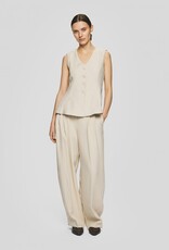 Moss Copenhagen Esteriane HW Pants Oatmeal Melange