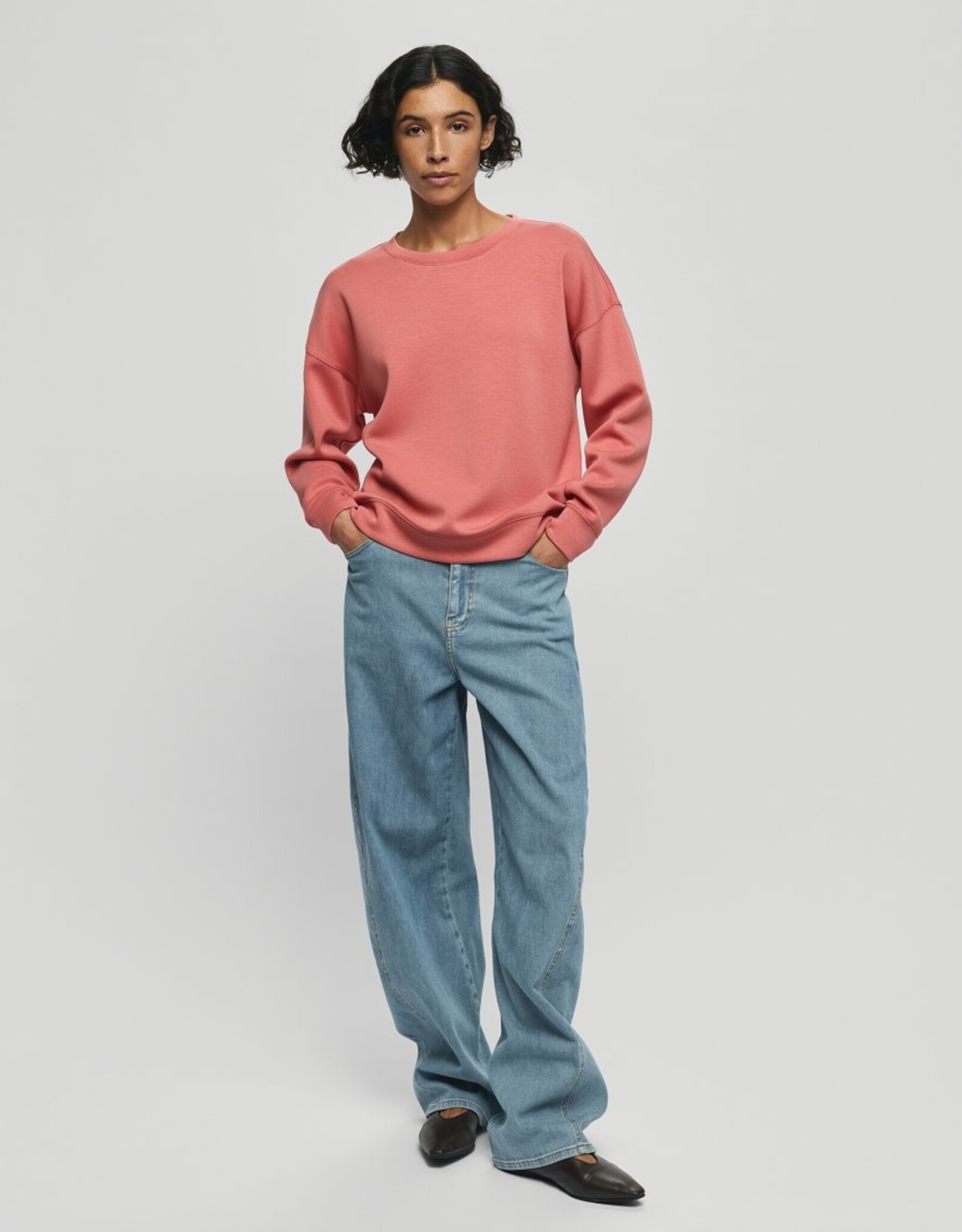 Moss Copenhagen Ima Q Sweatshirt Faded Rose