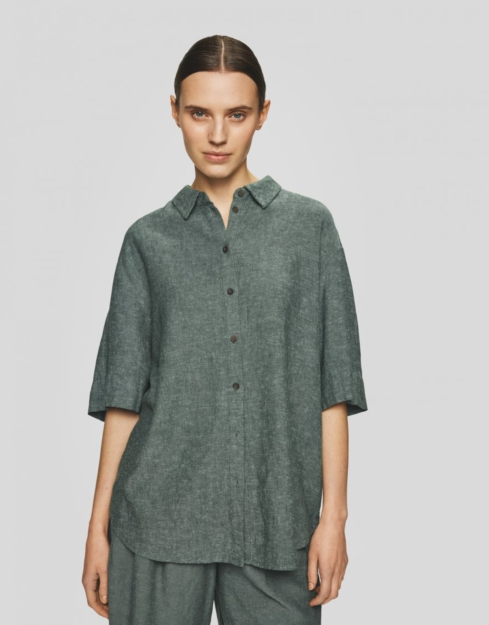 Moss Copenhagen Viana Ginia 3/4 Shirt Laurel W Melange