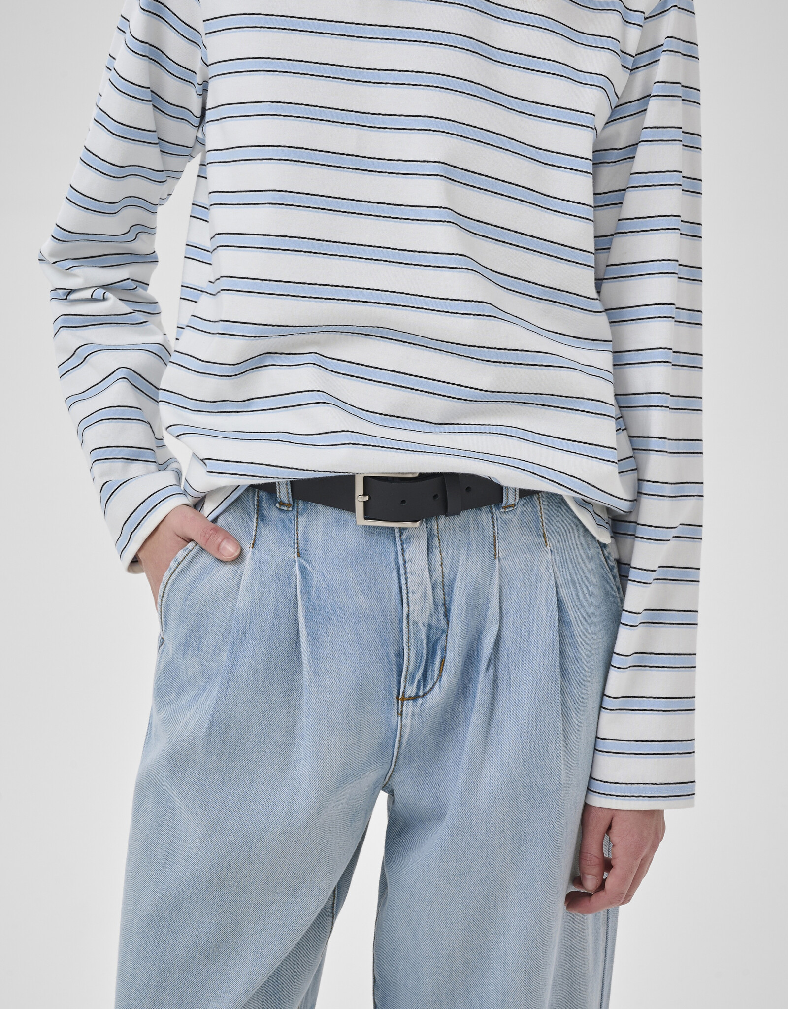 My Essential Wardrobe Zito 171 High Wide Pant Light Blue L32