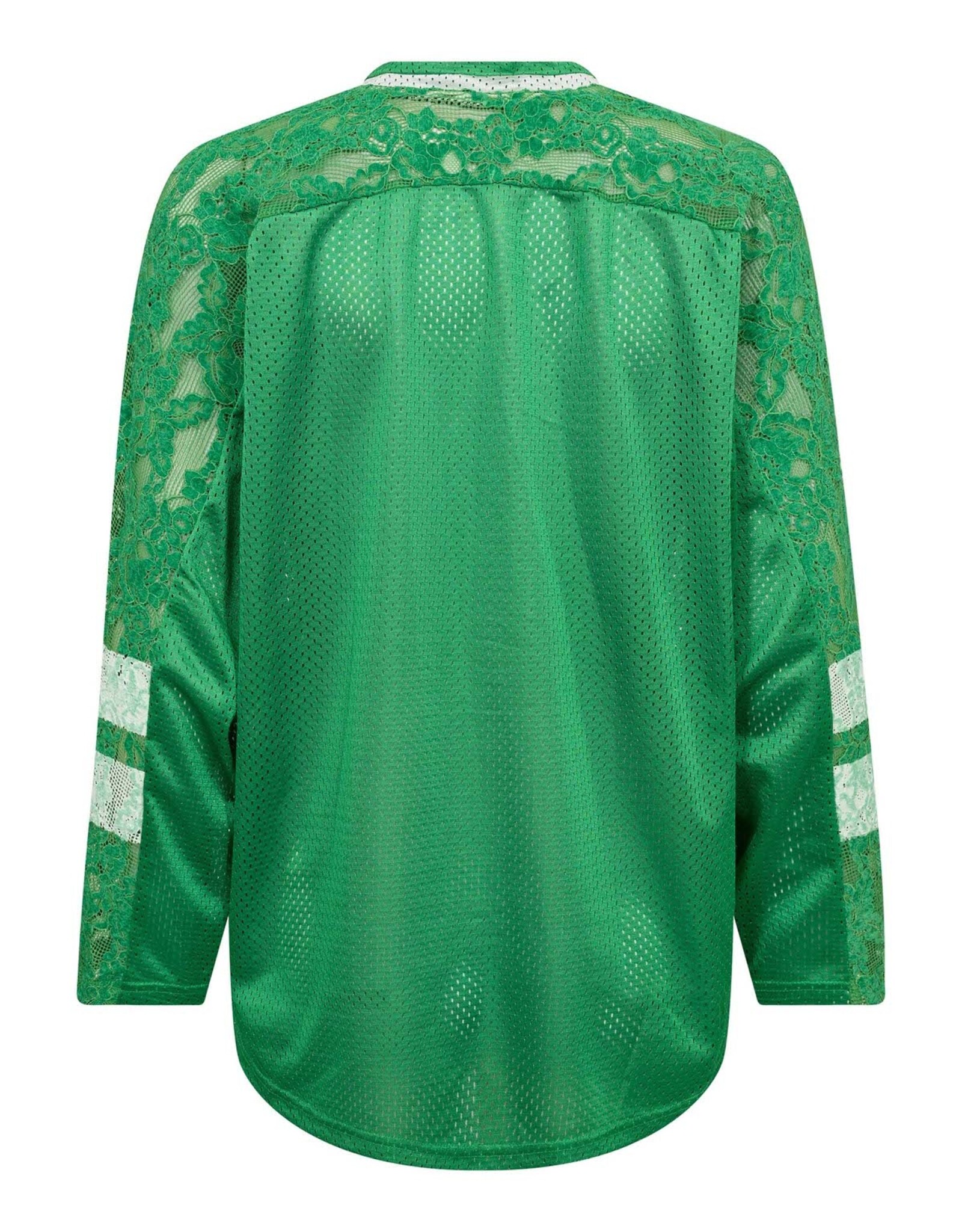 Co'Couture Trey Lace Sport Tee Green