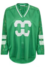 Co'Couture Trey Lace Sport Tee Green