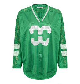 Co'Couture Trey Lace Sport Tee Green