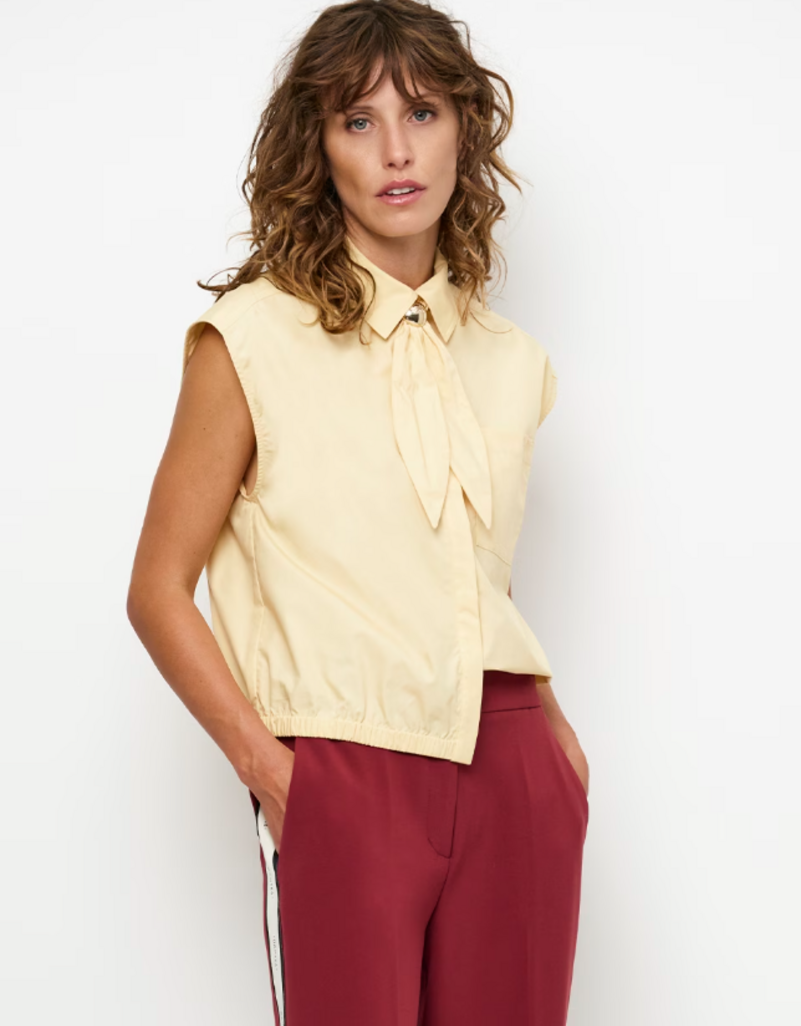 Dante 6 Alcon Scarf Detailed Shirt Butter Yellow