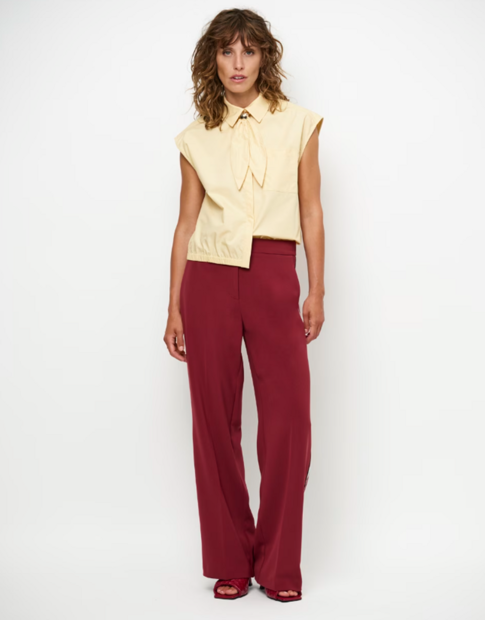 Dante 6 Alcon Scarf Detailed Shirt Butter Yellow