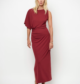 Dante 6 Aliki Asymmetrical Maxi Dress Berry Red