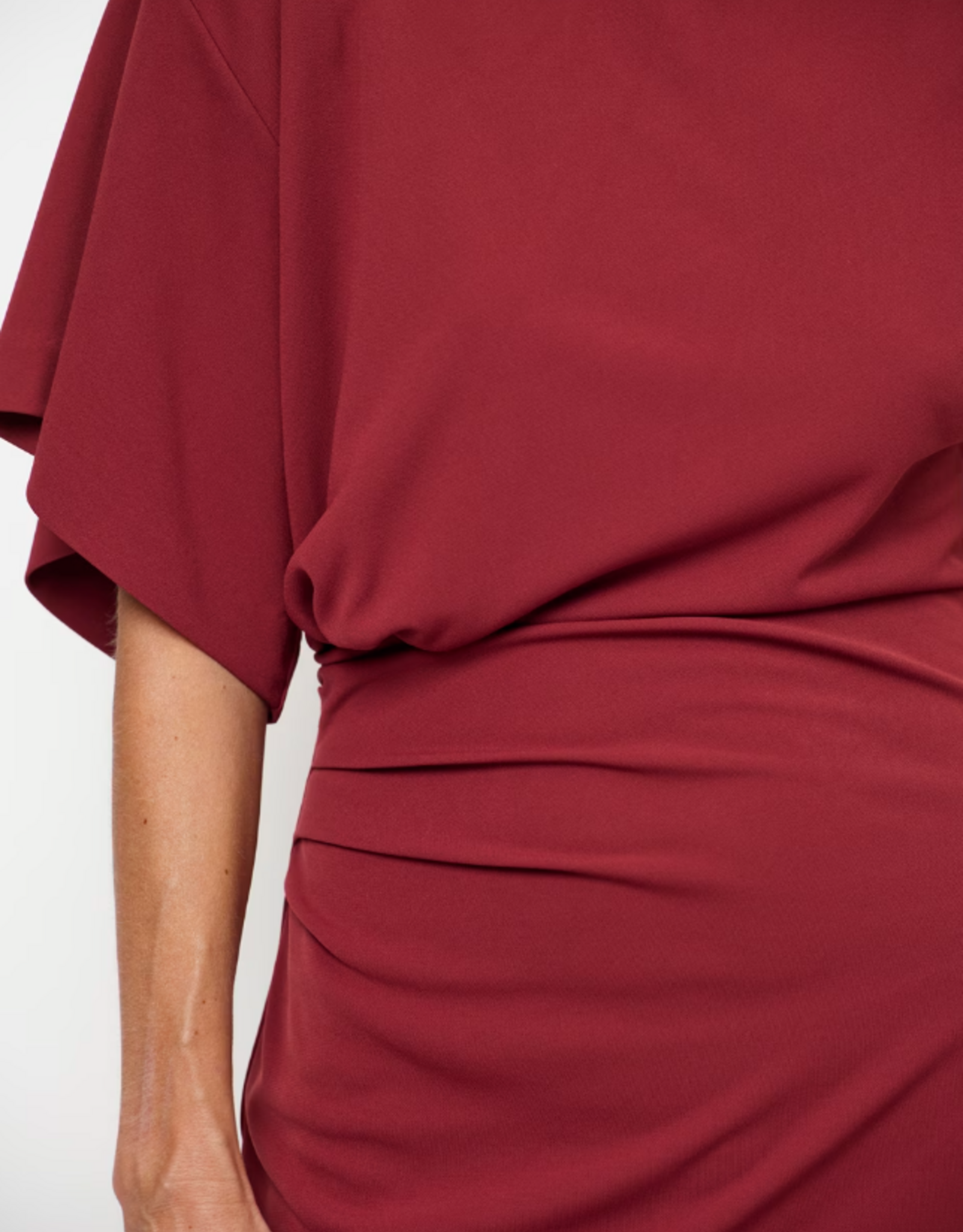 Dante 6 Aliki Asymmetrical Maxi Dress Berry Red