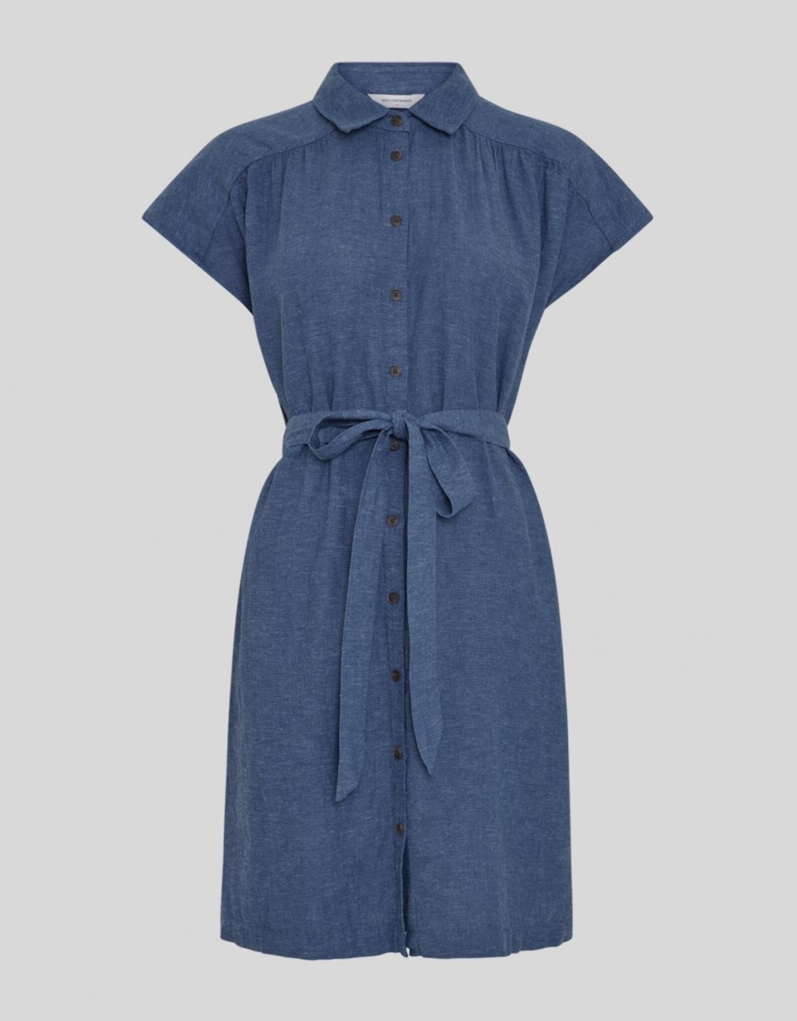 Moss Copenhagen Viana Ginia SS Shirt Dress V Indigo Melange