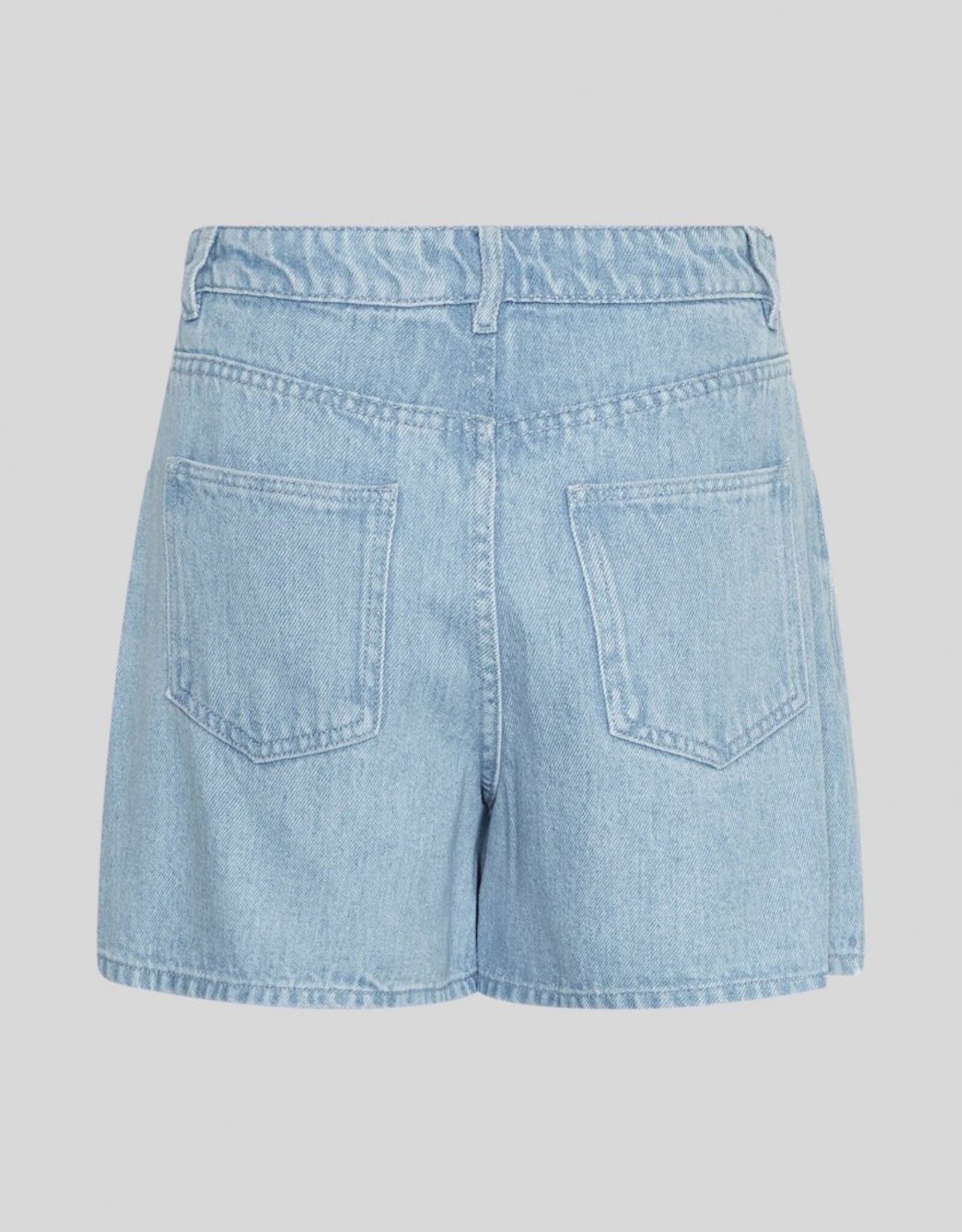 Moss Copenhagen Saphina HW Shorts Light Blue Wash
