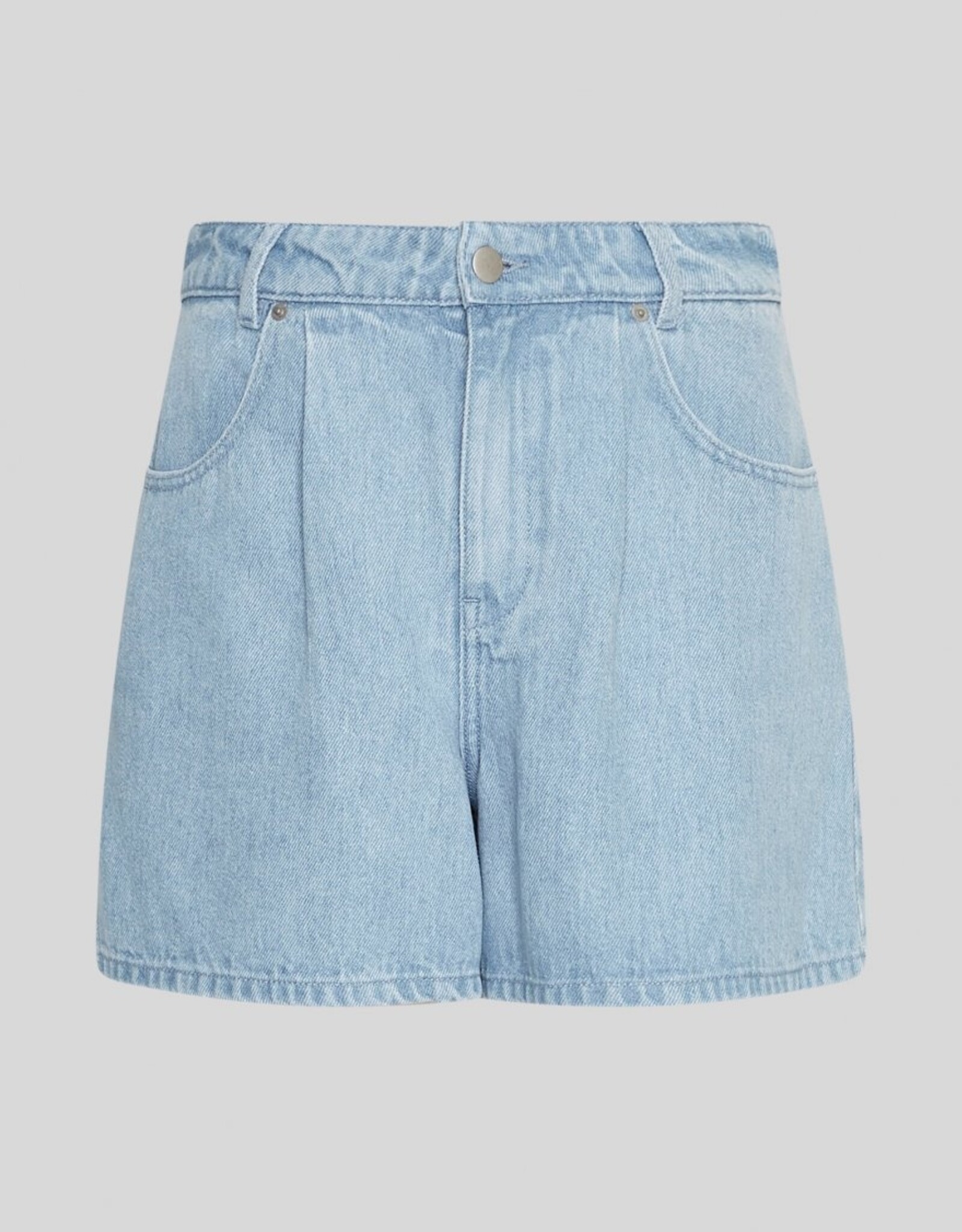 Moss Copenhagen Saphina HW Shorts Light Blue Wash