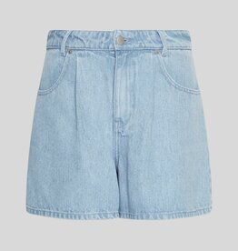 Moss Copenhagen Saphina HW Shorts Light Blue Wash