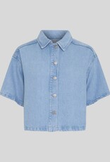 Moss Copenhagen Saphina 2/4 Shirt Light Blue Wash
