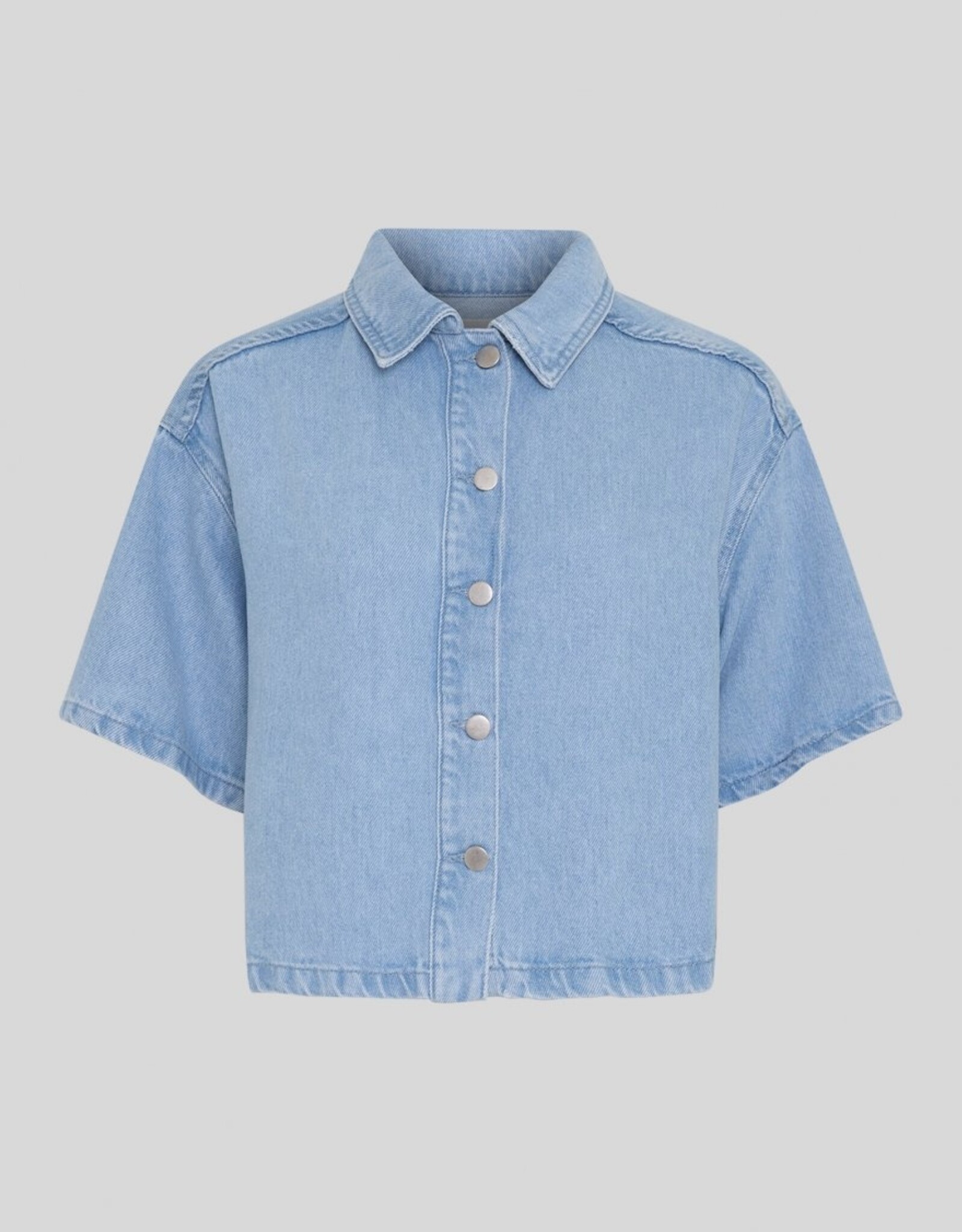 Moss Copenhagen Saphina 2/4 Shirt Light Blue Wash