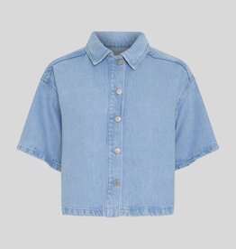 Moss Copenhagen Saphina 2/4 Shirt Light Blue Wash
