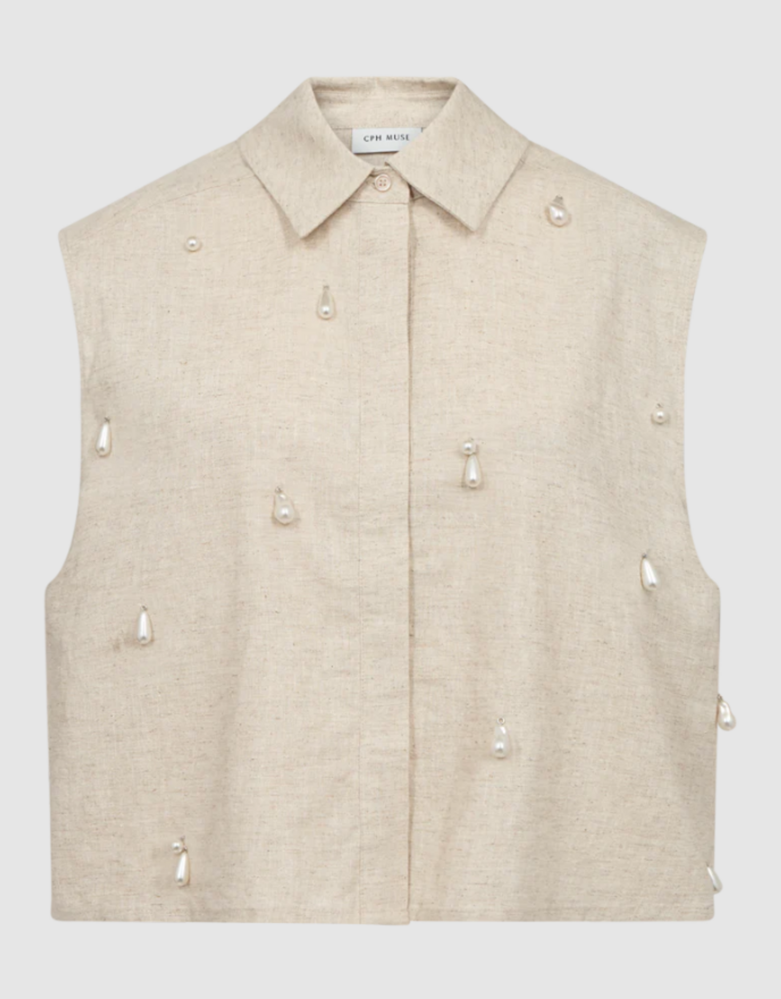 Cph Muse 207898 Melan Shirt Oyster Gray