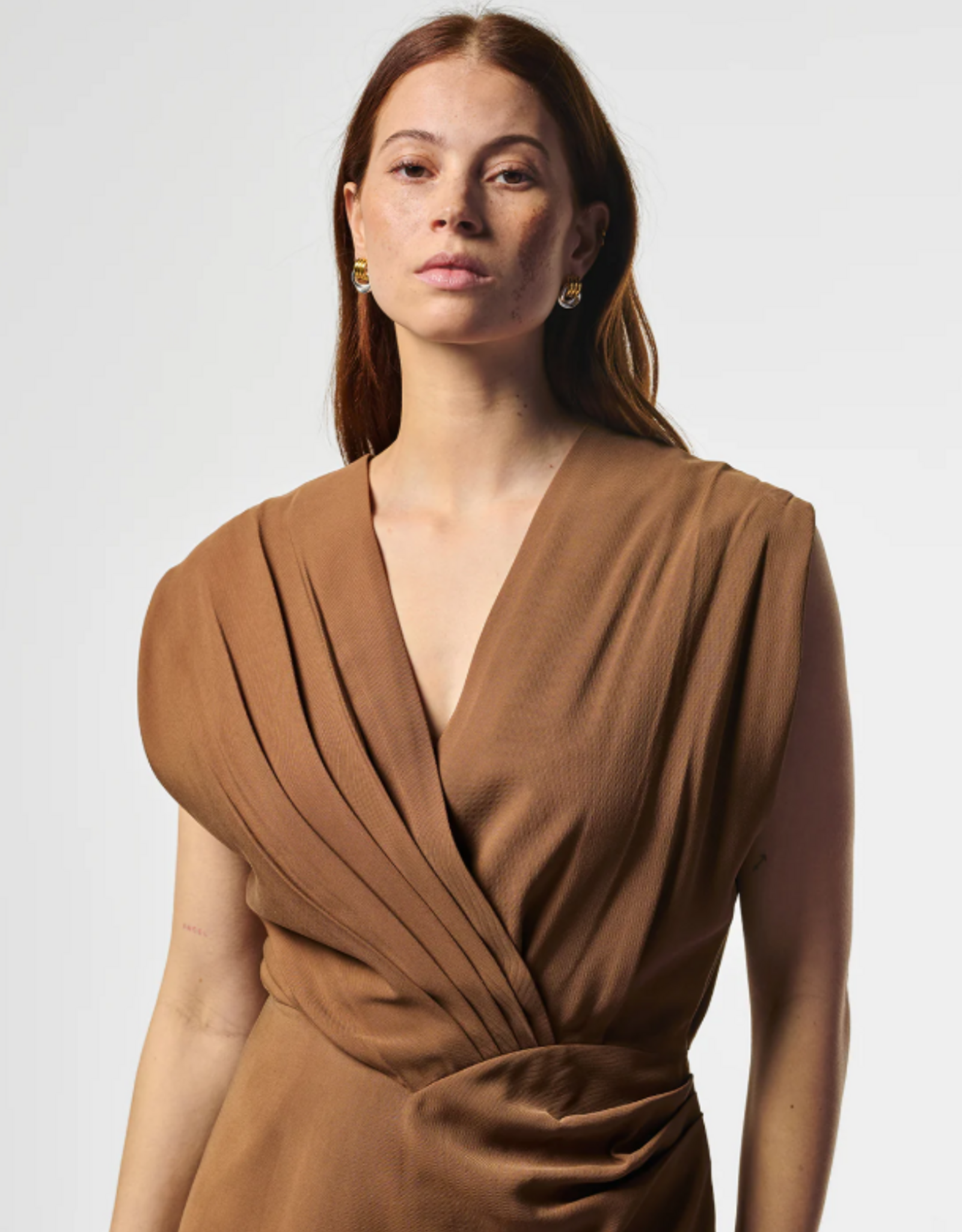 Aaiko Leny Dress Hazelnut