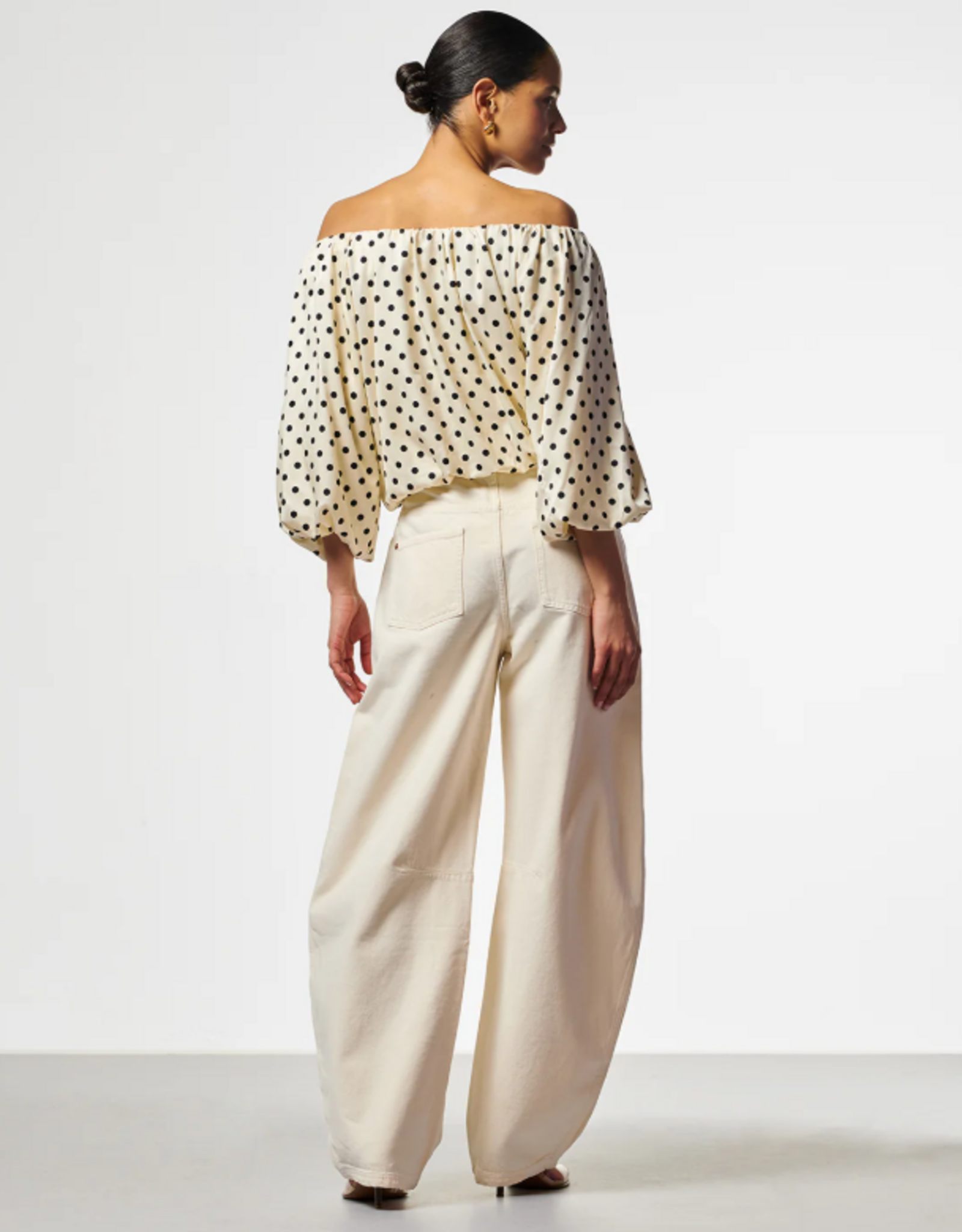 Aaiko Maddy Dot Top Les Blancs