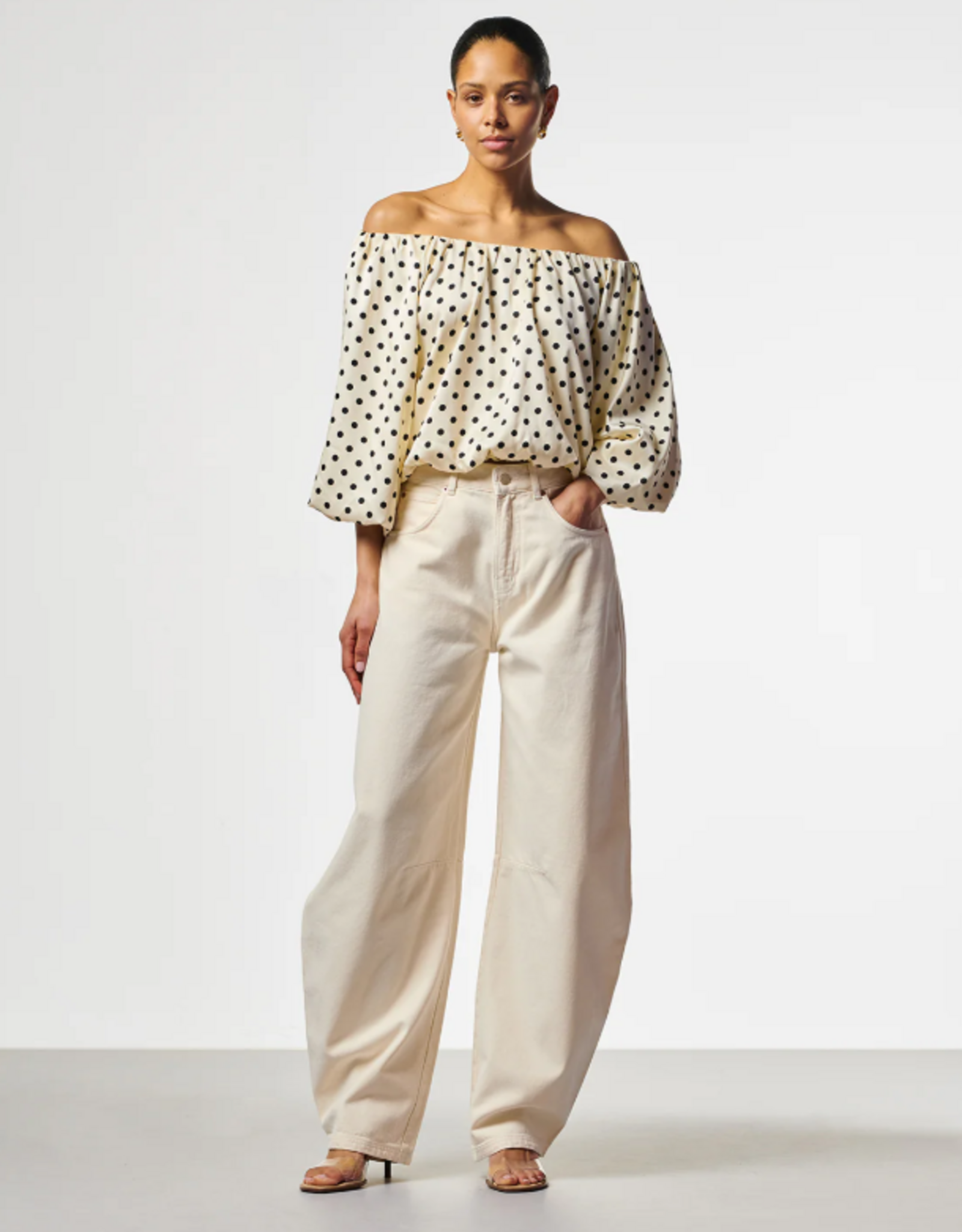 Aaiko Maddy Dot Top Les Blancs