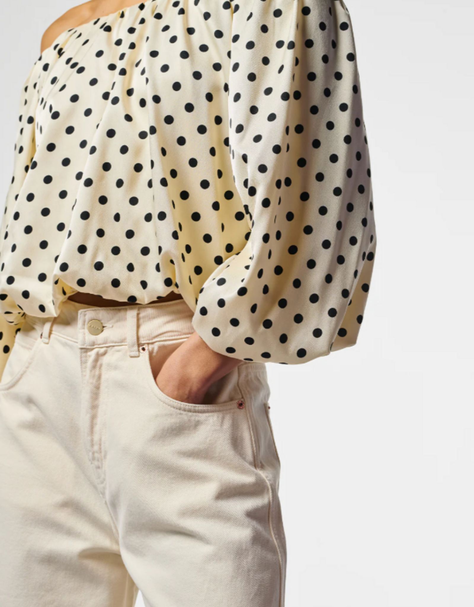 Aaiko Maddy Dot Top Les Blancs
