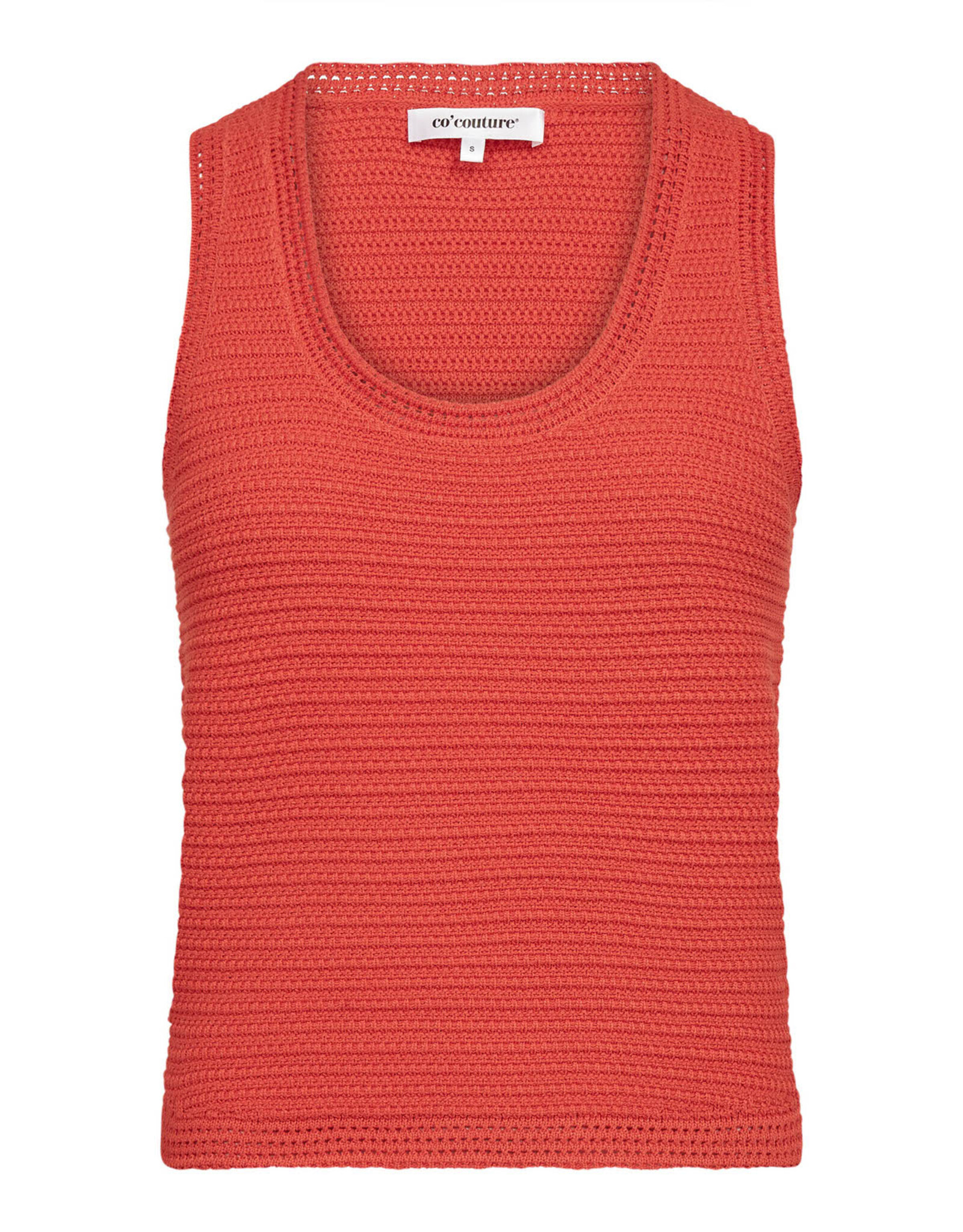 Co'Couture Lue Knit Top Flame