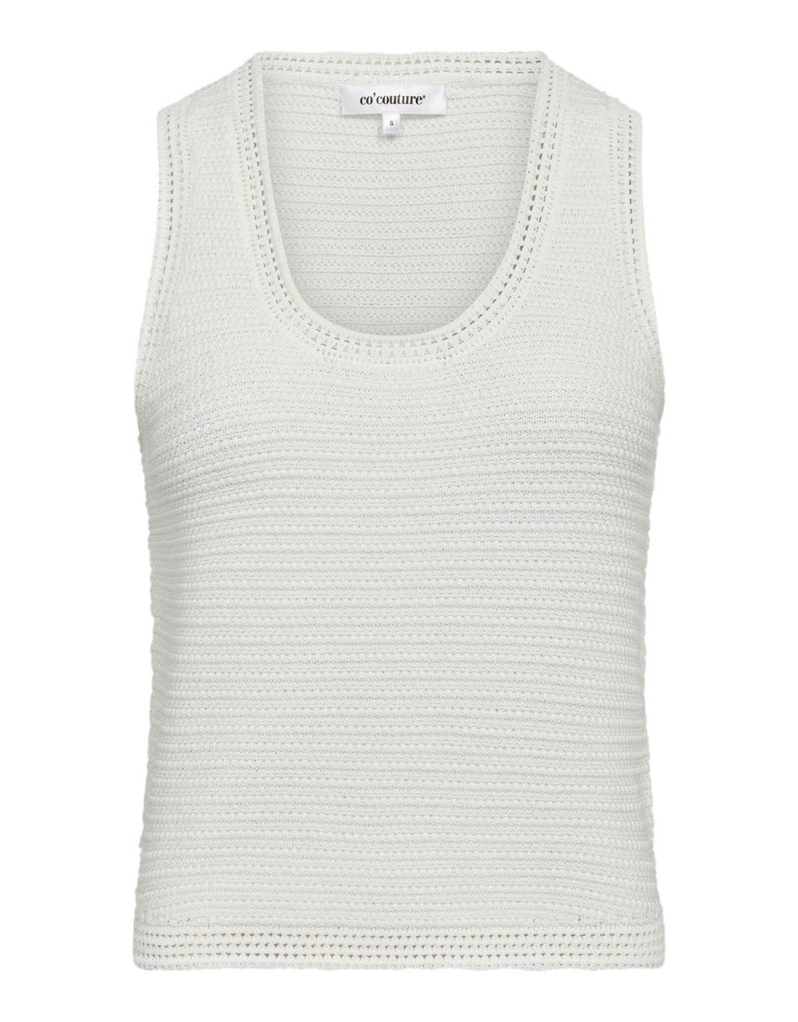 Co'Couture Lue Knit Top Off White