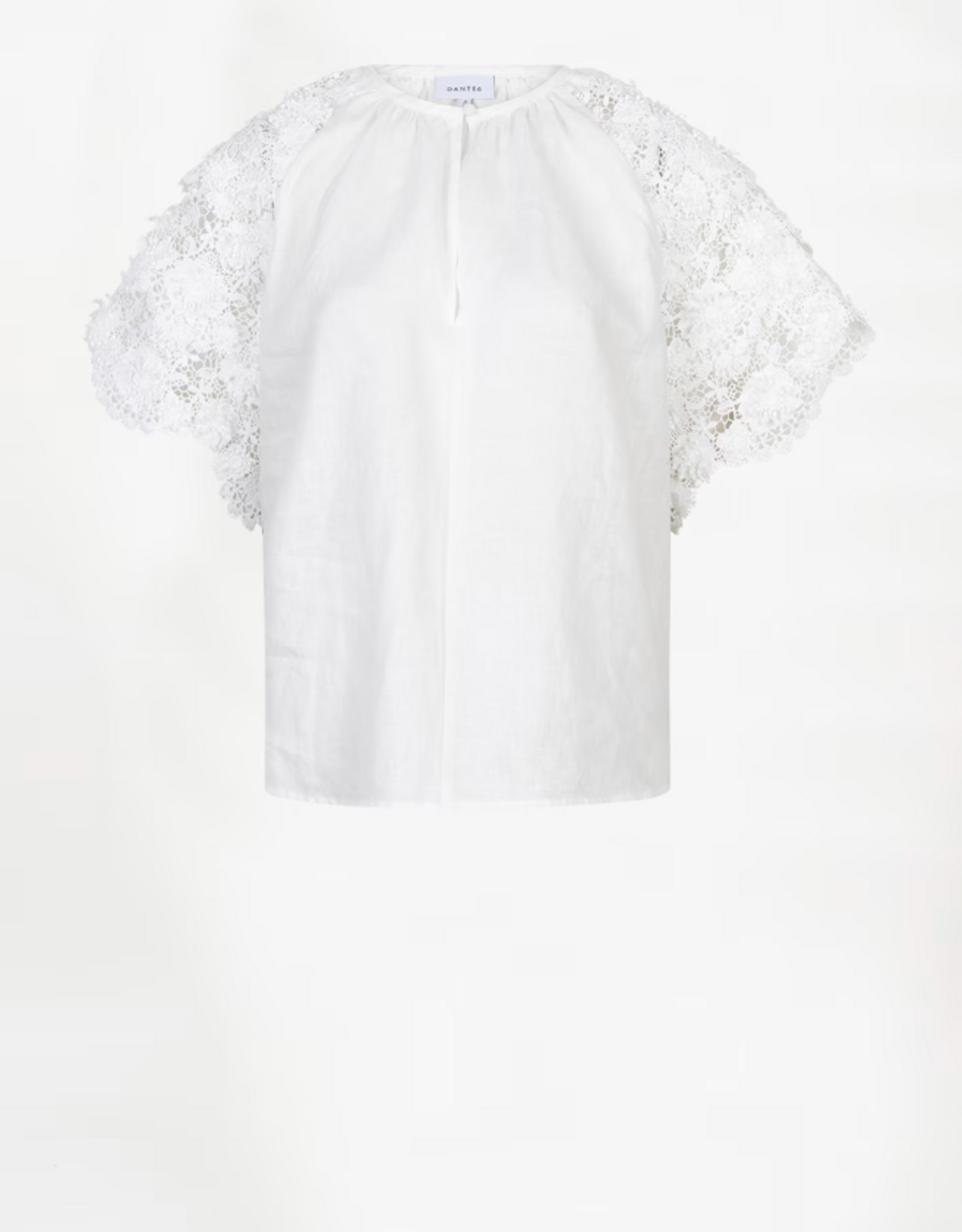 Dante 6 Jonille Lace Detail Top Milk White