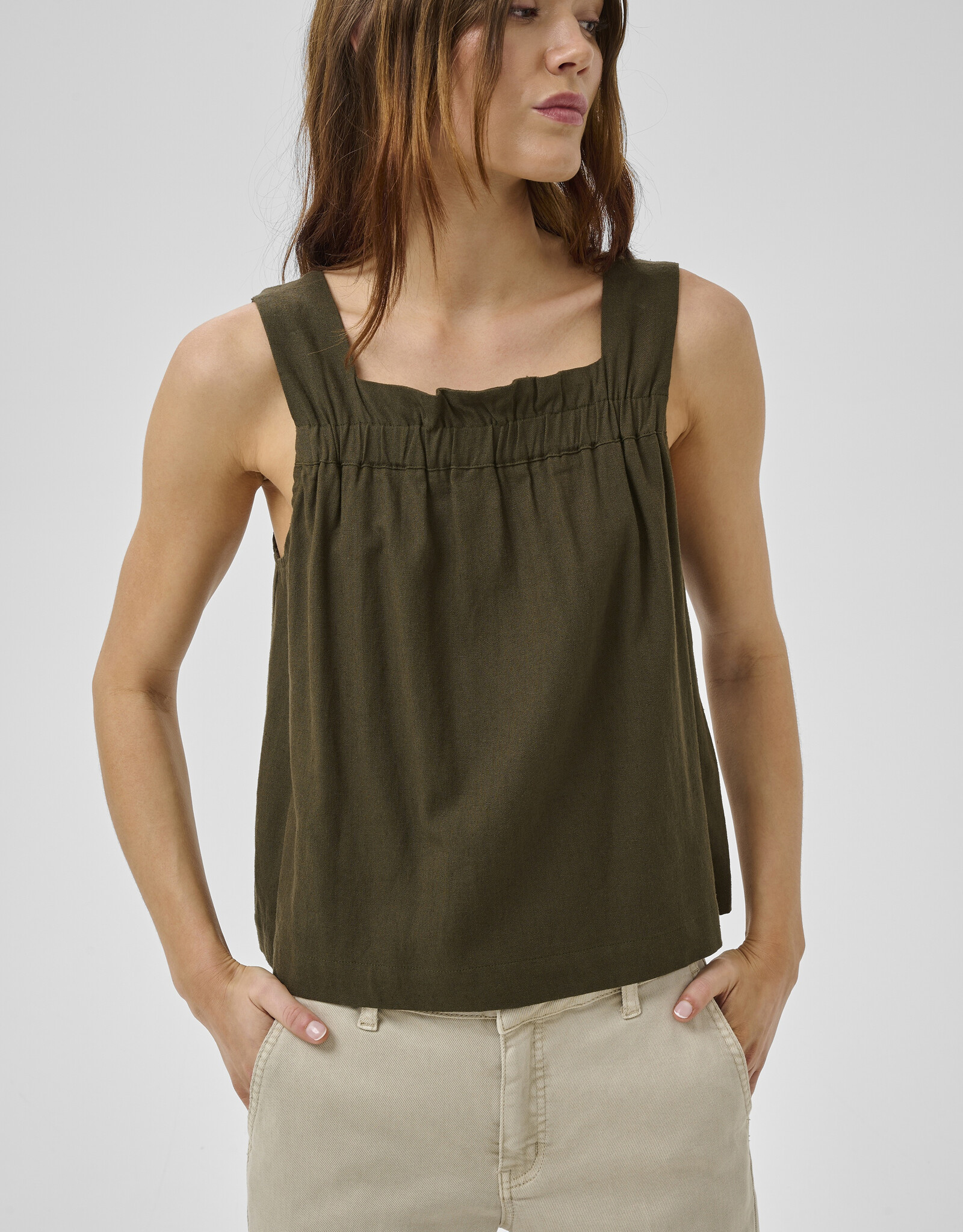 My Essential Wardrobe Dias Florence Top Forest Night