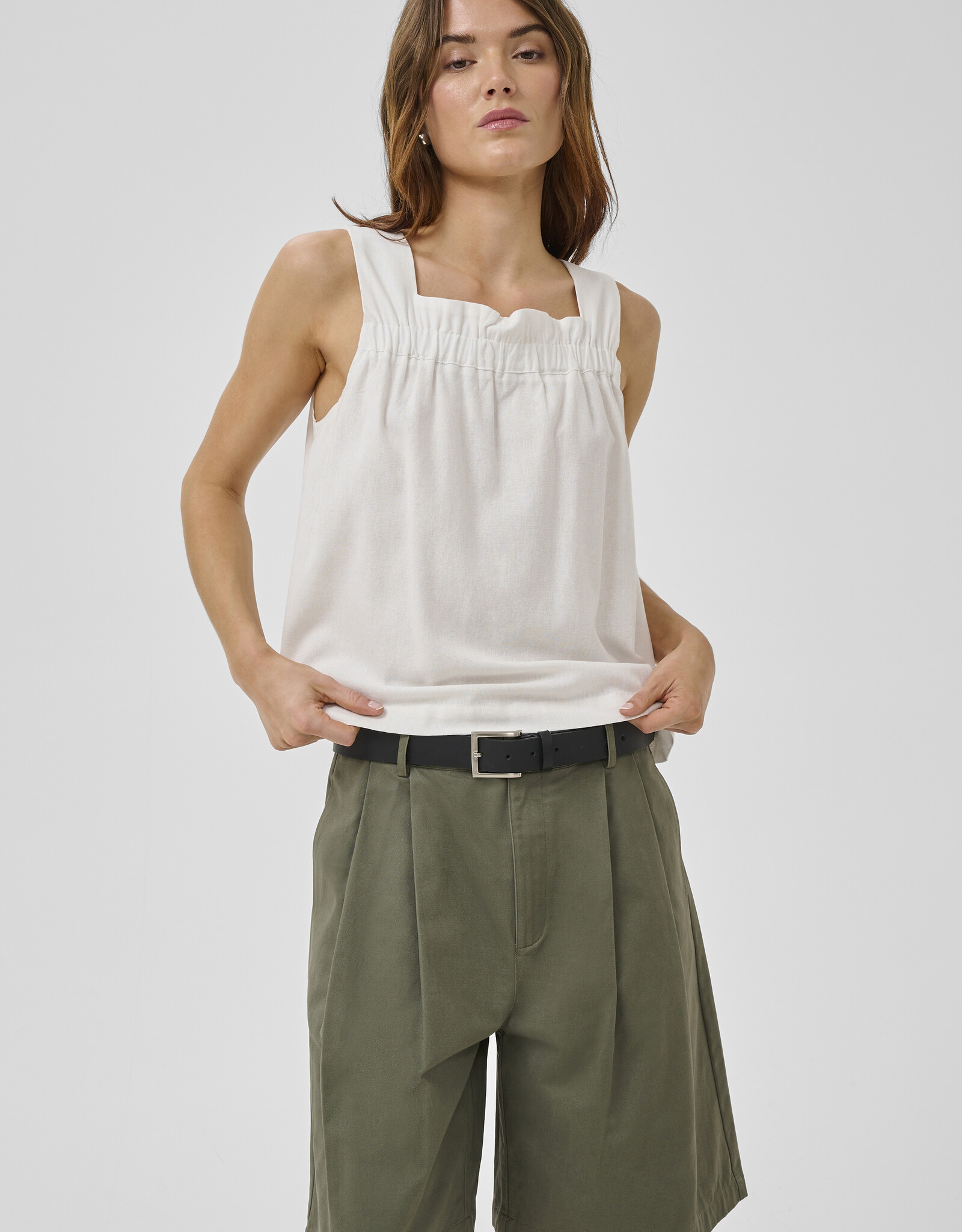 My Essential Wardrobe Dias Florence Top Bright White